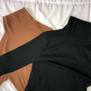 bundle of two mock neck sweaters